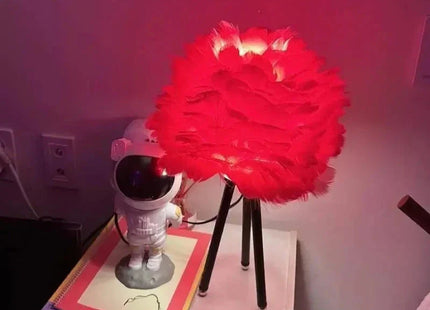 Feather LED Table Lamp | Designer Bedside Light UK