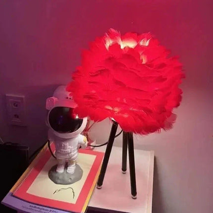 Modern Simple Feather LED Table Lamp