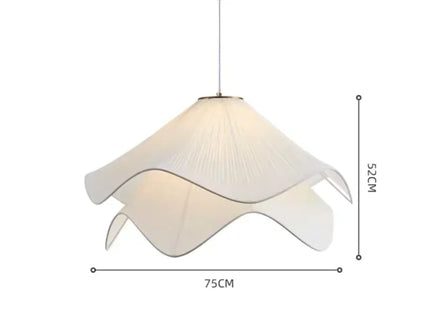 Flowers Cloth Chandelier Home Decoration French Led Pendant Lights