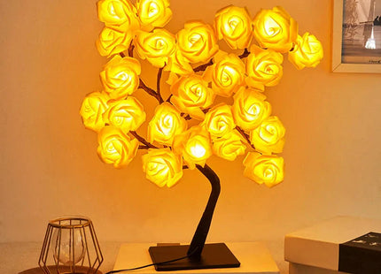 LED Rose Leaf Table Lamp