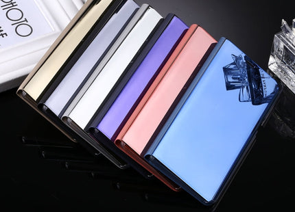For Galaxy Note 8 Electroplating Mirror Horizontal Flip Leather Case with Sleep / Wake-up & Holder Function, For Galaxy Note 8