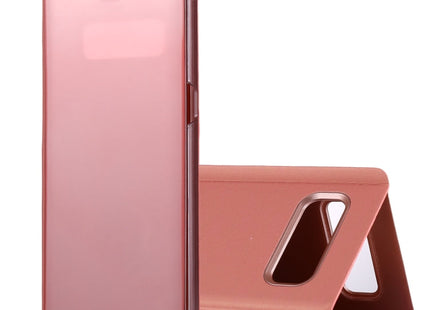 For Galaxy Note 8 Electroplating Mirror Horizontal Flip Leather Case with Sleep / Wake-up & Holder Function, For Galaxy Note 8