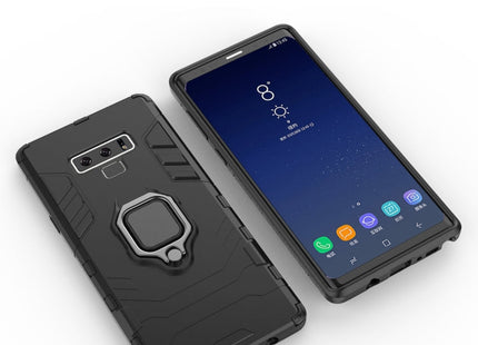 PC + TPU Shockproof Protective Case with Magnetic Ring Holder For Galaxy Note9