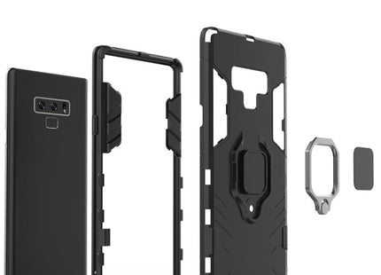 PC + TPU Shockproof Protective Case with Magnetic Ring Holder For Galaxy Note9