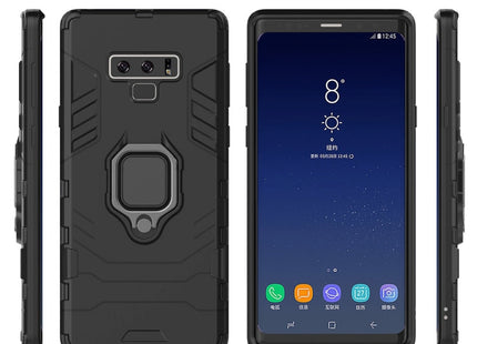 PC + TPU Shockproof Protective Case with Magnetic Ring Holder For Galaxy Note9