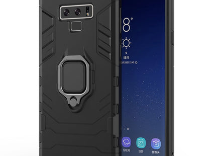 PC + TPU Shockproof Protective Case with Magnetic Ring Holder For Galaxy Note9
