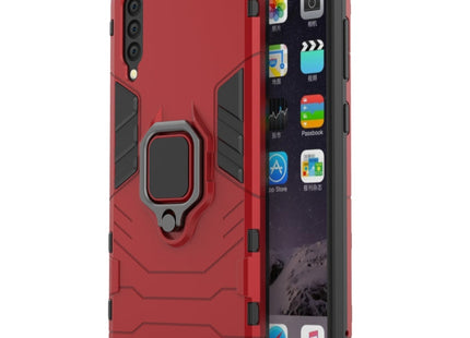 Shockproof PC + TPU Protective Case for Galaxy A50, with Magnetic Ring Holder, For Galaxy A50
