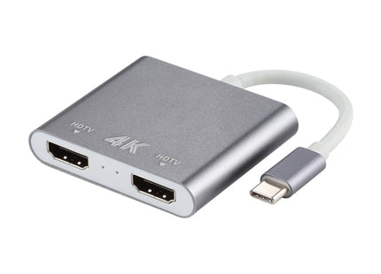 4K Ultra HD Dual HDMI Interface Output to USB-C / Type-C Adapter, 9175B