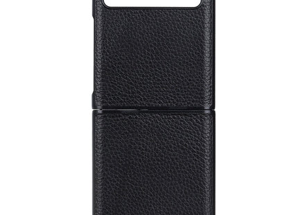 For Galaxy Z Flip Litchi Texture Leather Folding Protective Case