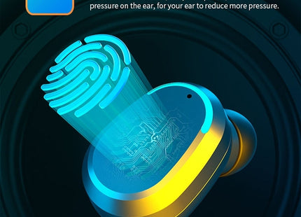 M8 Bluetooth 5.0 TWS Touch Digital Display True Wireless Bluetooth Earphone with Charging Box