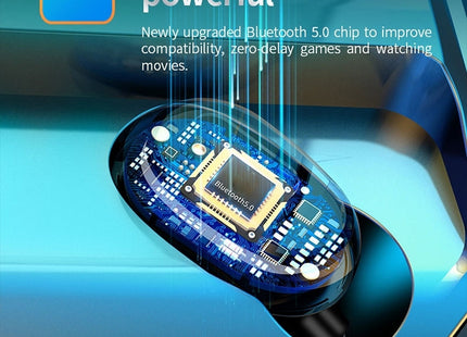 M8 Bluetooth 5.0 TWS Touch Digital Display True Wireless Bluetooth Earphone with Charging Box