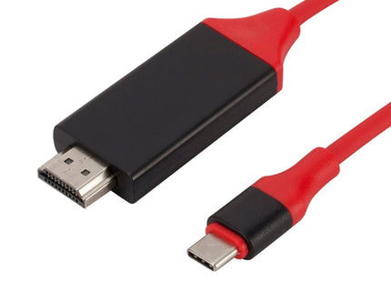 USB-C / Type-C 3.1 to 4K HD HDMI Plastic Video Cable, Length: 2m