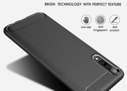 Brushed Texture Carbon Fiber TPU Case for Galaxy A50
