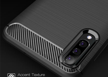 Brushed Texture Carbon Fiber TPU Case for Galaxy A50