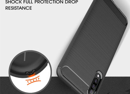 Brushed Texture Carbon Fiber TPU Case for Galaxy A50