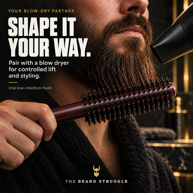 Viking Roller Beard Brush