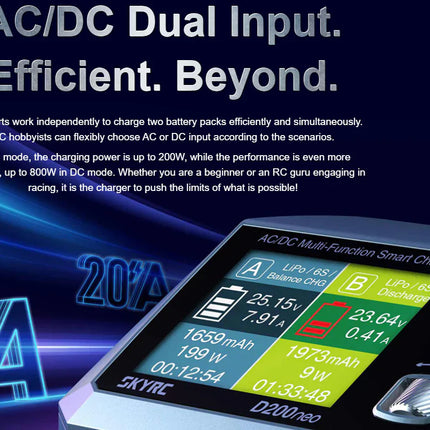 SkyRC D200neo 200w AC/DC Battery Charger