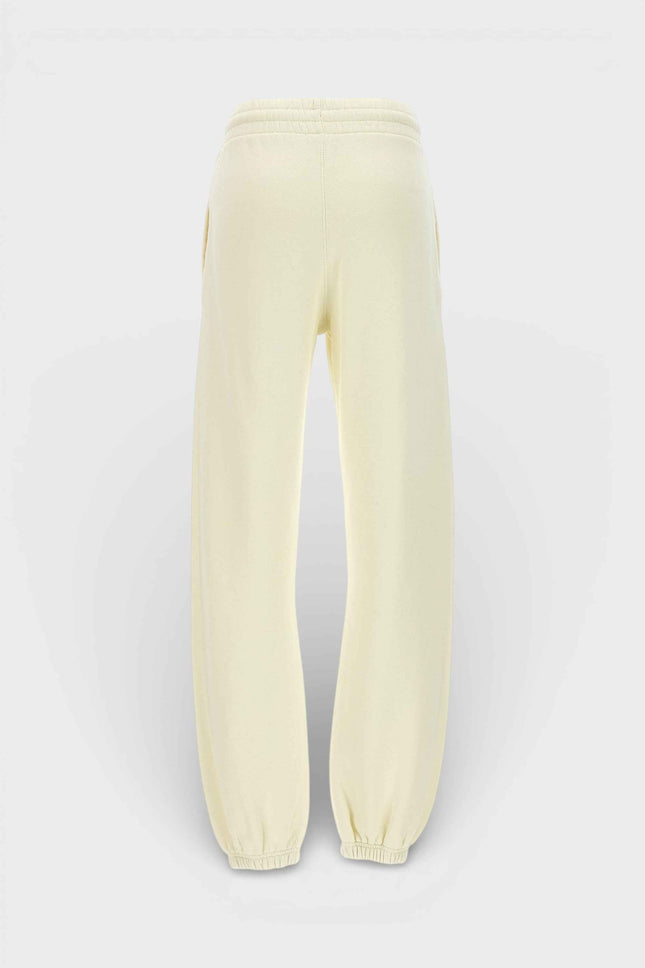 Off-White Flock Cuff Sweatpant Beige