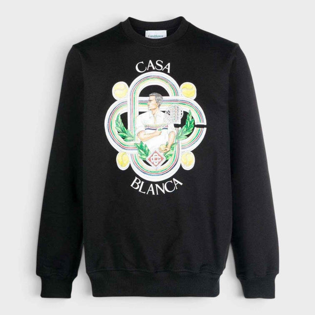 Printed Sweatshirt Le Joueur Black