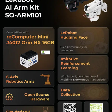 SO-ARM101 Low-Cost AI Arm 3D Printed Skeleton