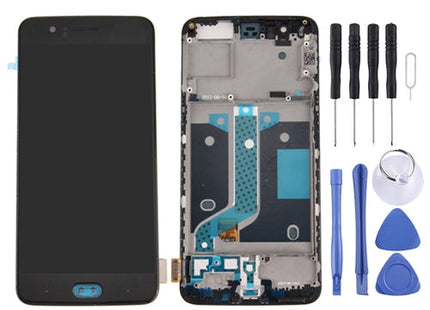 For OnePlus 5  Digitizer Full Assembly with Frame OEM LCD Screen, For OnePlus 5