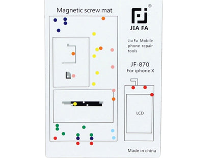 JIAFA Magnetic Screws Mat for iPhone X, For X