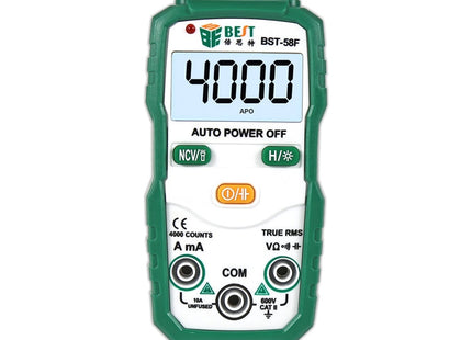 BEST BST-58F Full Automatic Range Multimeter Without Shift Intelligent Identification Digital Multimeter Household Mini Electrical Instrument