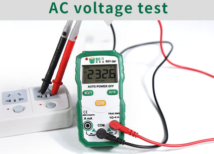 BEST BST-58F Full Automatic Range Multimeter Without Shift Intelligent Identification Digital Multimeter Household Mini Electrical Instrument