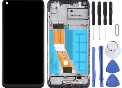 LCD Screen and Digitizer Full Assembly With Frame for Samsung Galaxy A11