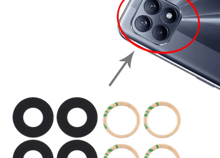 For OPPO Reno4 SE 10pcs Back Camera Lens, For OPPO Reno4 SE