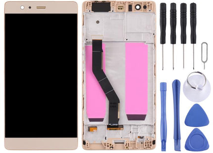 OLED Material LCD Screen and Digitizer Full Assembly with Frame for Huawei P9 Plus, For Huawei P9 Plus(OLED)