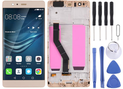 OLED Material LCD Screen and Digitizer Full Assembly with Frame for Huawei P9 Plus, For Huawei P9 Plus(OLED)