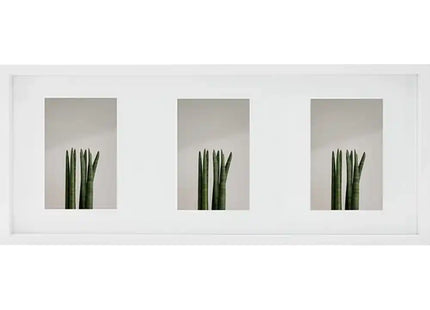 Kenro Strata Photo Frame for Three 6x4 Photos - White