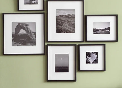 Kenro Strata Photo Frame 12x10 with 7x5 Mat - Black