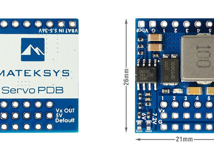 Matek Servo PDB with 4A BEC, 5.5-36V to 5-8.2V