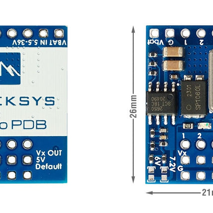 Matek Servo PDB with 4A BEC, 5.5-36V to 5-8.2V