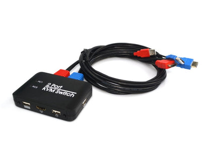 USB 2.0 + HDMI 2-ports KVM Switch