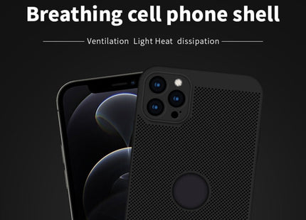 MOFi Honeycomb Texture Breathable PC Shockproof Protective Back Cover Case, For iPhone 12 Pro Max
