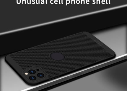 MOFi Honeycomb Texture Breathable PC Shockproof Protective Back Cover Case, For iPhone 12 Pro Max
