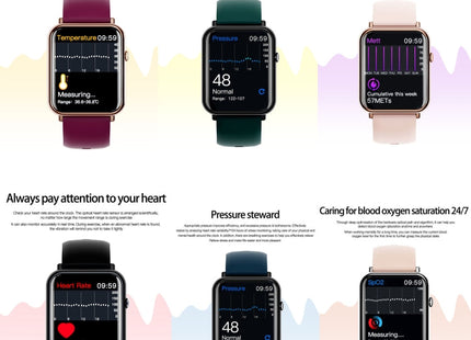 Q19 Pro IP67 Waterproof 1.69 inch Smartwatch
