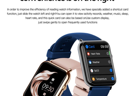 Q19 Pro IP67 Waterproof 1.69 inch Smartwatch