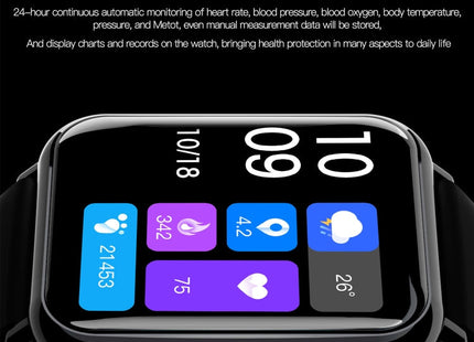 Q19 Pro IP67 Waterproof 1.69 inch Smartwatch