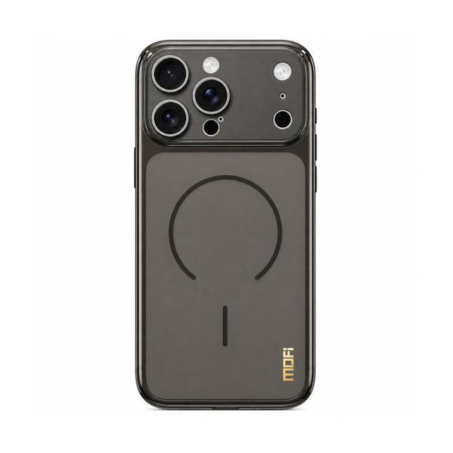MOFI Minimal Series Frosted Semi-Transparen TPU Phone Case with Lens Film, For iPhone 16 Pro, For iPhone 16, For iPhone 15 Pro Max, For iPhone 15 Pro