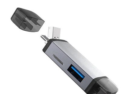 Typce-C+USB+Micro USB  OTG  Card Reader