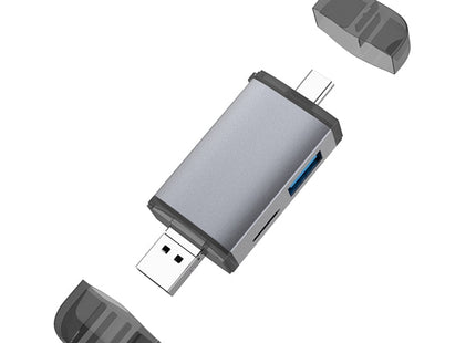 Typce-C+USB+Micro USB  OTG  Card Reader