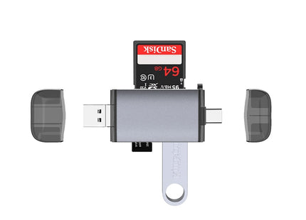 Typce-C+USB+Micro USB  OTG  Card Reader