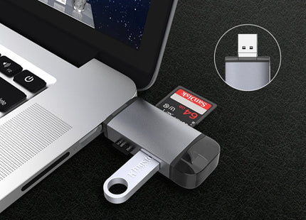 Typce-C+USB+Micro USB  OTG  Card Reader