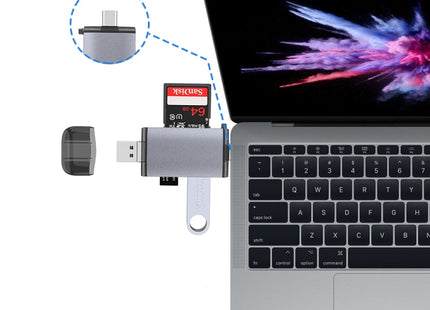 Typce-C+USB+Micro USB  OTG  Card Reader