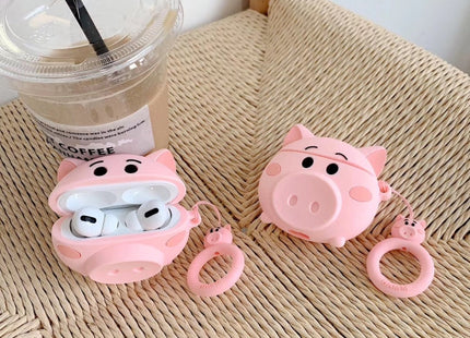 For Apple AirPods Pro Stereo Pig Bluetooth Headphone Protective Case