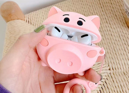 For Apple AirPods Pro Stereo Pig Bluetooth Headphone Protective Case